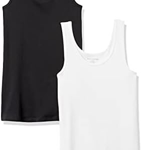 Amazon Essentials Women's Slim-Fit Tank, Pack of 2