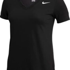 Nike Womens DRI-FIT Short Sleeve V-Neck
