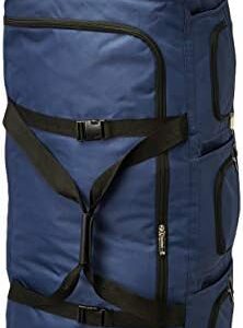 Rockland Rolling Duffel Bag, Navy, 40-Inch