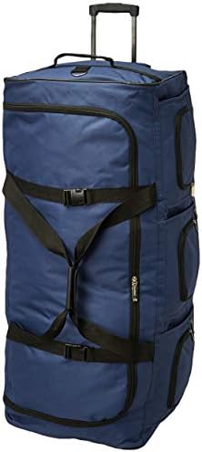 Rockland Rolling Duffel Bag, Navy, 40-Inch