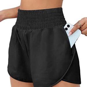 AUTOMET Women's Athletic Shorts High Waisted Running Shorts Gym Workout Shorts Casual Comfy Sport Shorts with Pockets 2023