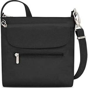 Travelon Anti-Theft Classic Mini Shoulder Bag, Black, One Size, 8.5 x 8.5 x 2