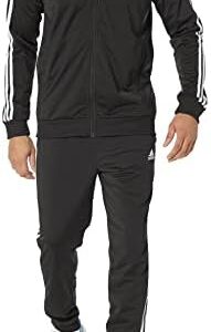 adidas Mens Sportswear Basic 3-stripes Tricot Track Suit