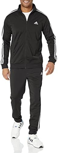 adidas Mens Sportswear Basic 3-stripes Tricot Track Suit