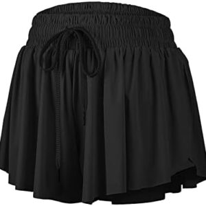 Flowy Athletic Shorts for Women Gym Yoga Workout Running Biker Spandex Butterfly Tennis Skirts Cute Clothes Summer