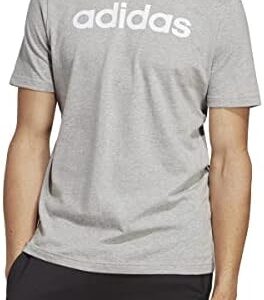 adidas Men's Essentials Single Jersey Linear Embroidered Logo T-Shirt
