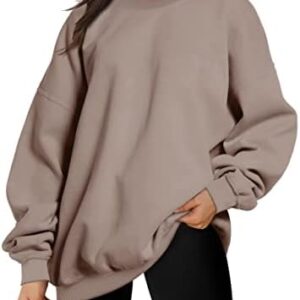EFAN Womens Oversized Sweatshirts Hoodies Fleece Crew Neck Pullover Sweaters Casual Comfy Fall Fashion Outfits Clothes 2023
