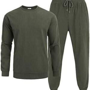 COOFANDY Men's Tracksuit 2 Piece Sweatsuit Set Long Sleeve Pullover Athletic Suit For Sports Casual Fitness Jogging