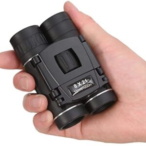 Anourney 8x21 Mini Compact Pocket Binoculars, Lightweight Foldable Binoculars,Easy Focus Small Binoculars for Adults Kids Bird Watching,Opera Concert, Travel, Hiking, Outdoor Scenery, Football Game