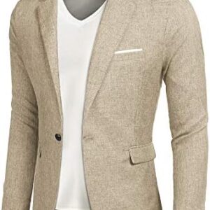COOFANDY Men's Casual Suit Blazer Jackets Lightweight Sports Coats One Button