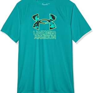 Under Armour Boys' Tech Hybrid Printed Fill Short-Sleeve T-Shirt