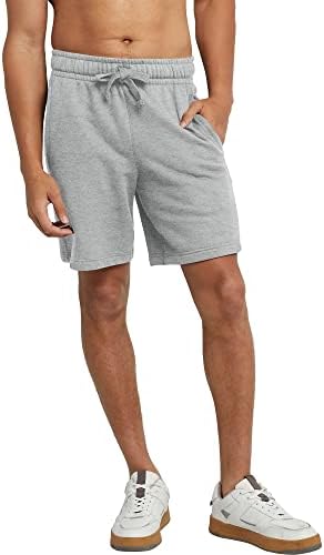 Hanes Men's Originals Sweat, Heavyweight Fleece Shorts with Pockets, 8"
