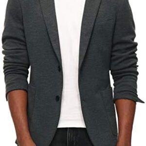 PJ PAUL JONES Men's Casual Knit Blazer Suit Jackets Two Button Lightweight Unlined Sport Coat