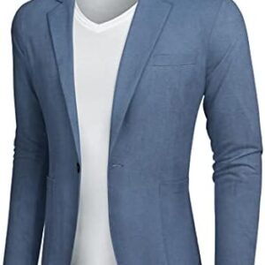 COOFANDY Men's Casual Sport Coat Regular Fit Lightweight Linen Blazer Jacket Stylish One Button Suit Jackets