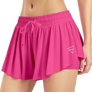 Flowy Butterfly Shorts for Women Athletic Gym Workout Running Skirt Kiki Kona Preppy Comfy Shorts Summer