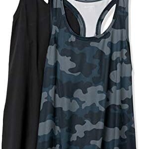 Amazon Essentials Women's Tech Stretch Racerback Tank Top (Available in Plus Size), Multipacks