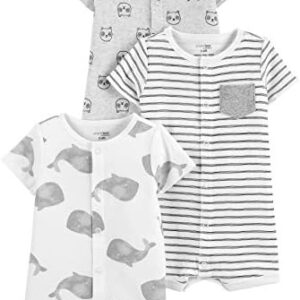 Simple Joys by Carter's Baby Boys' Snap-Up Rompers, Pack of 3
