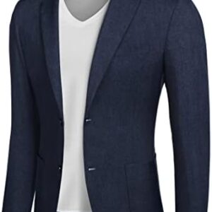 COOFANDY Mens Casual Blazer Sport Coat Lightweight Two Button Business Jackets