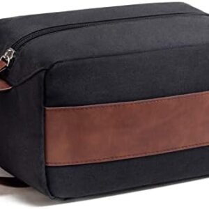 Vorspack Toiletry Bag for Men - Large Dopp Kit for Travel Water Resistant Travel Bag for Toiletries Accessories Lightweight Toiletries Bag - Black