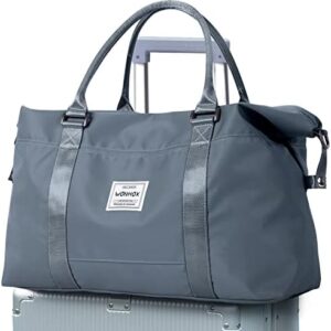Weekender Bags for Women,Carry on Bag,Overnight Bag with Trolley Sleeve,Sports Tote Gym Bag,Travel bag for Women, JewelBlue