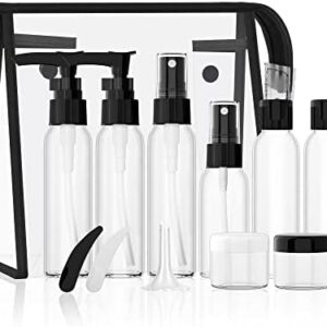 Morfone Travel Bottles kit, TSA Approved Travel Size Containers for Toiletries Leak Proof Refillable Liquid Travel Accessories with Toiletry Bag for Cosmetic Shampoo Conditioner Lotion