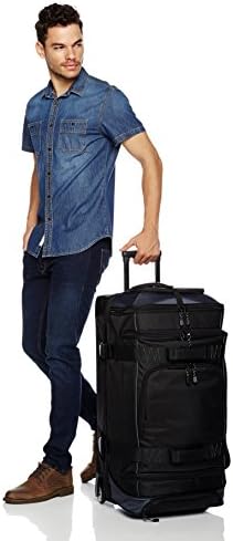 Amazon Basics Ripstop Wheeled Duffel, Telescoping Handle, 30", Black - Image 3