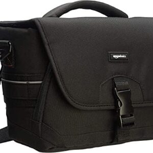 Amazon Basics Gadget Messenger Bag, Medium, Black