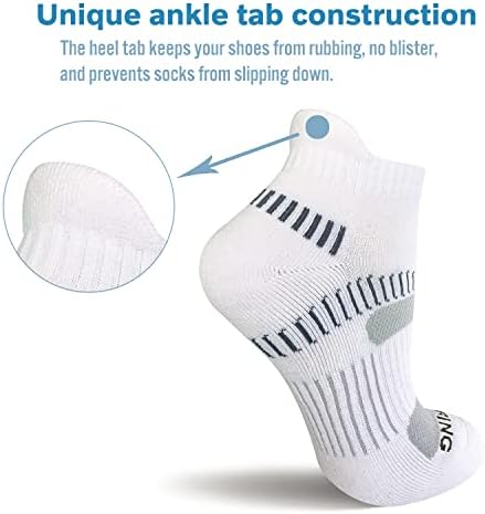 BERING Women's Athletic Cushioned Ankle Running Socks (6 Pack) - Image 3