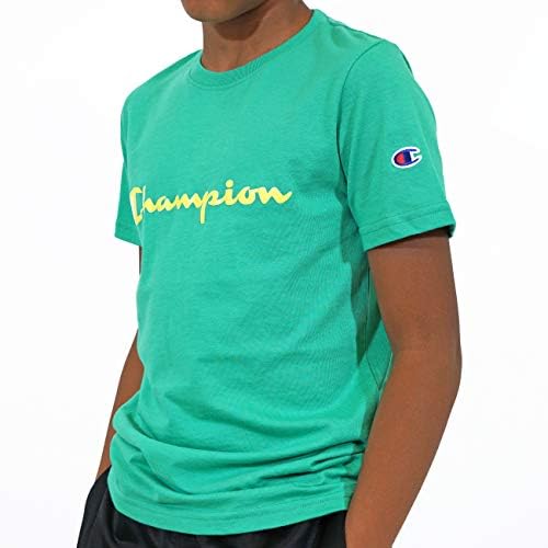 Champion Boys Short Sleeve Logo Tee Shirt - Image 4