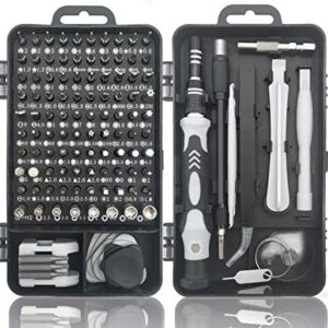 Padarsey Precision Screwdriver Set 115 in 1 Repair Tools Kit with Magnetic Driver Kit,Electronics Precision Screwdriver Set with Portable Bag for Repair Computer, Cell Phone, PC, iPhone,Lap Black