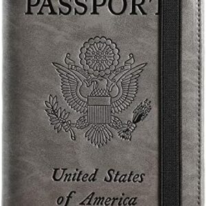 Passport Holder Cover Wallet RFID Blocking Leather Card Case Travel Document Organizer
