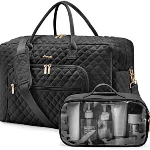 LOVEVOOK Travel Duffle Bag, Weekender Bag for Women with Toiletry Bag Carry on Overnight Bag with Laptop Compartment, Yoga Gym Bag with Wet Pocket Shoe Bag, Hospital Bag for Labor and Delivery