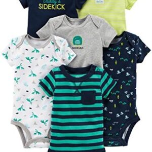 Simple Joys by Carter's Baby Boys' Short-Sleeve Bodysuit, Pack of 6