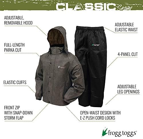 FROGG TOGGS Men's Classic All-Sport Waterproof Breathable Rain Suit - Image 2