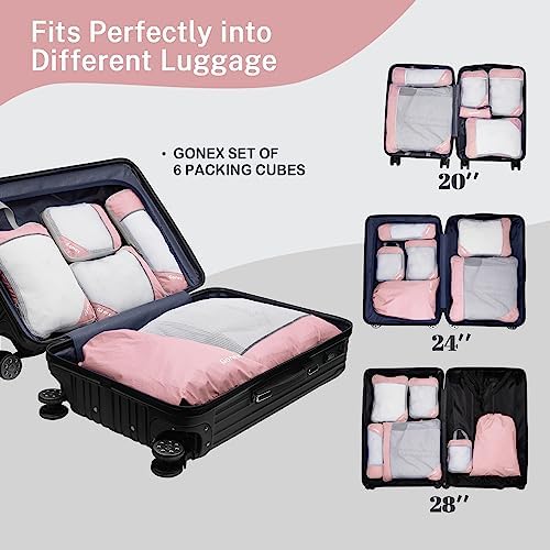 Compression Packing Cubes, Gonex Extensible Storage Mesh Bags Organizers - Image 5