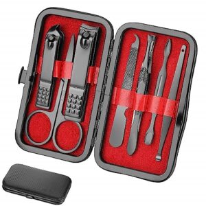 Manicure Set Personal Care Nail Clipper Kit Manicure 8 In 1 Professional Pedicure Set Mens Accessories Personal Care Set Grooming Kit Fathers Gift for Men Husband Boyfriend Parent