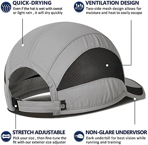 GADIEMKENSD Quick Dry Run Hat Cooling Breathable Mesh - Image 3