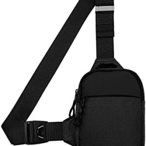 Long Keeper Mini Sling Bag - Men Women Small Waterproof Crossbody Bag Casual Phone Chest Bag for Travelling Hiking