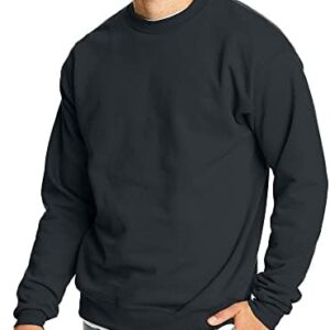 Hanes Men's Ecosmart Fleece Sweatshirt, Cotton-blend Pullover, Crewneck Sweatshirt for Men, 1 Or 2 Pack Available