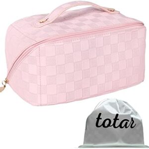 Makeup Travel Bag, Travel Toiletry Bag for Women, Makeup Bag, PU Leather Makeup Organizer, Waterproof Makeup Case Travel Organizer