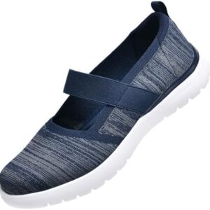 Women's Slip On Walking Shoes Comfortable Nurse Shoes Mary Jane Sneakers Nursing Non Slip Working Office Flats
