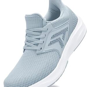 Mens White Sneaker Tennis Shoes - Slip On Running Shoes Memory Foam Lightweight Casual Walking Shoes for Athletic Workout Gym